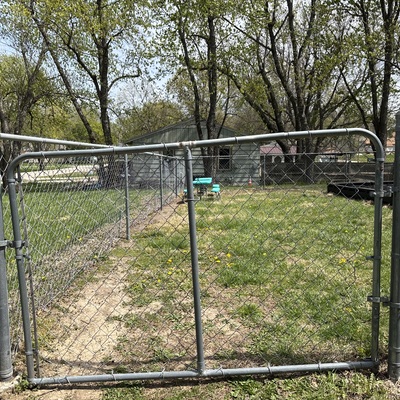 Current state of our existing fence that we would like to improve!
