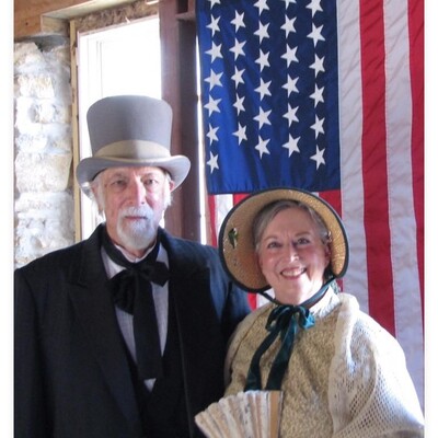 Steve and Suzanne Germes re-enact Dr. Charles and Sarah Robinson