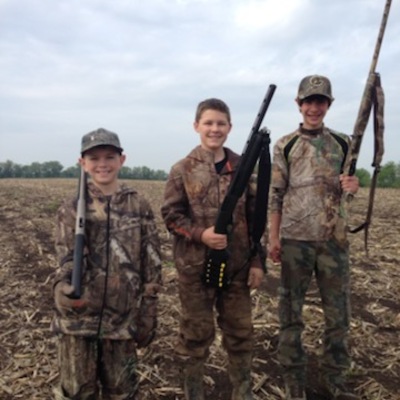 Youth Turkey Hunters ready for morning hunt.