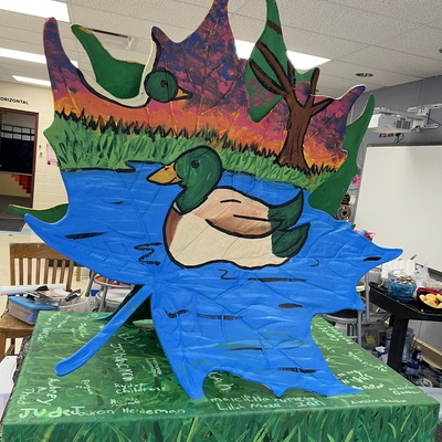 2025 HES Art Students Leaf