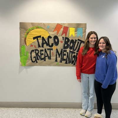 Jen and Briley (they aren't actually matched, their mentor/mentee couldn't make it0