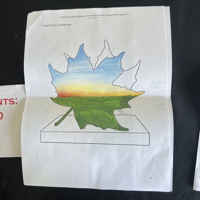 Artist mock-up example