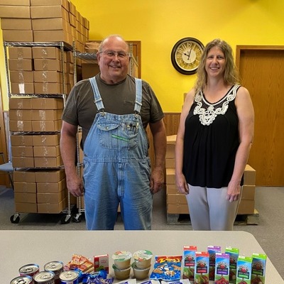 NEKAAA Meals kickoff with program spokesperson Gary Shear and Karen Wilson of NEKAAA!