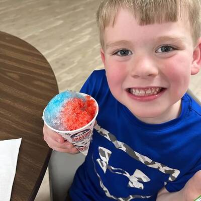 Snow cones for snack