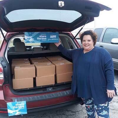 Melody and the Meals on Wheels Share the Love Event