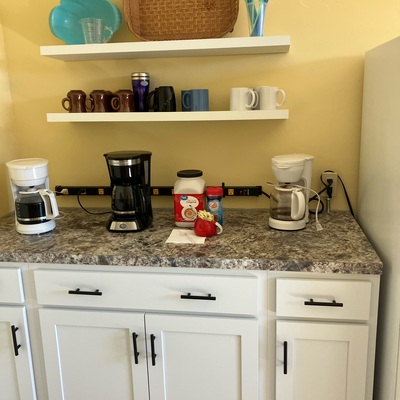coffee counter after renovations