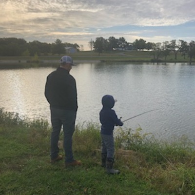A 2020 Youth Fishing Derby participant.