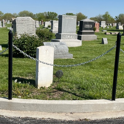 Homor White headstone, WWI veteran and Post 66 American Legion namesake.