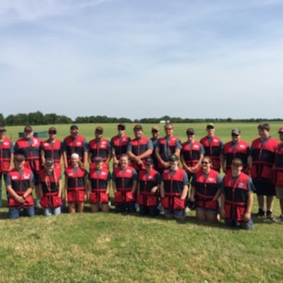 The Hiawatha High School Trap Shooting Team that we have helped and board members volunteer coach!