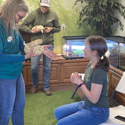 Rangers learning from experts in the field.