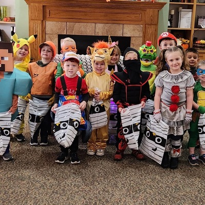 Happy Days visits the local Vintage Park at various times throughout the year. Here they are at Halloween!