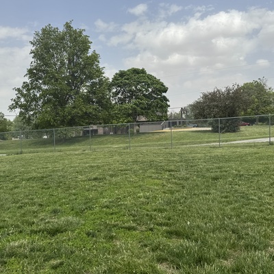 Anticipated play area for Pre-K- will need additional fencing, ground cover, & play structures.